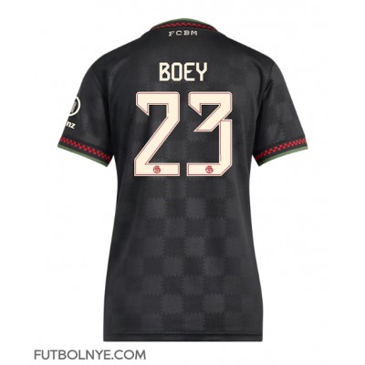 Camiseta Bayern Munich Sacha Boey #23 Tercera Equipación para mujer 2025-26 manga corta Camiseta Bayern Munich Sacha Boey #23 Tercera Equipación para mujer 2025-26 manga corta